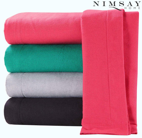 Thermal Grey 100% Cotton Flannelette Fitted Sheet