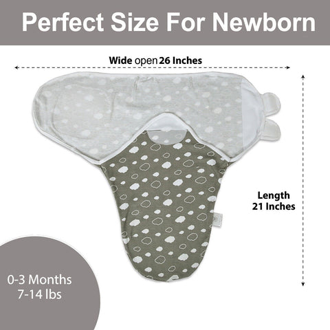 Baby 3 Pack Soft Jersey Padded Swaddle Wrap