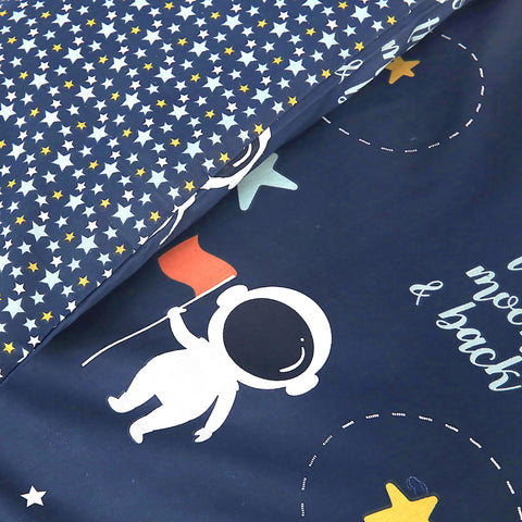 Astro Black Toddlers Duvet Cover Set