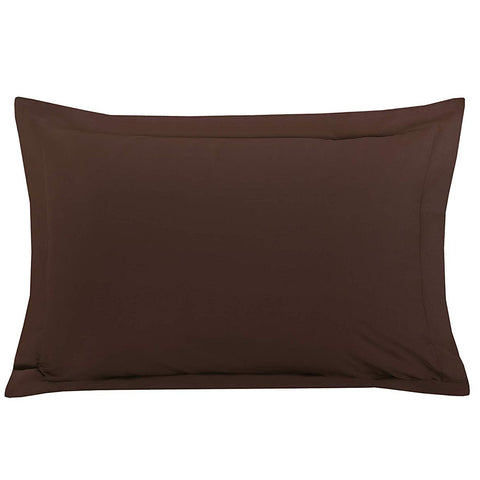 Plain Sof Poly Cotton Blend Oxford Pillowcase Pair Set