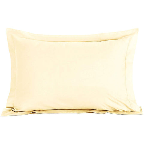 Plain Sof Poly Cotton Blend Oxford Pillowcase Pair Set