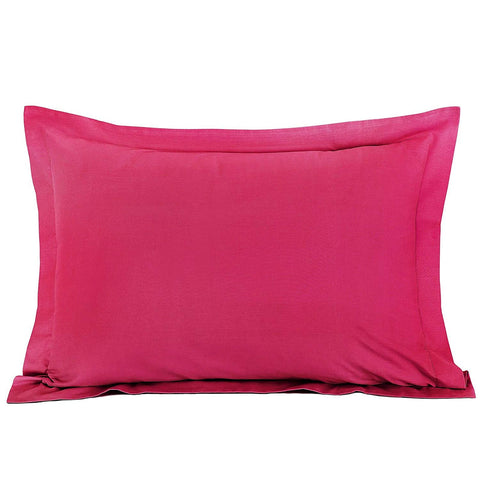 Plain Sof Poly Cotton Blend Oxford Pillowcase Pair Set