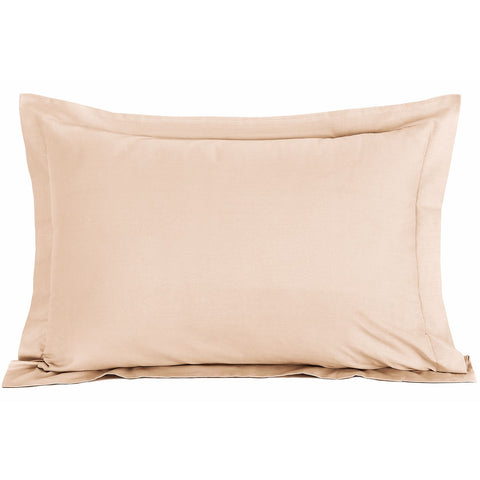 Plain Sof Poly Cotton Blend Oxford Pillowcase Pair Set