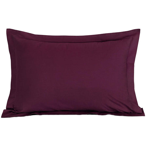 Plain Sof Poly Cotton Blend Oxford Pillowcase Pair Set