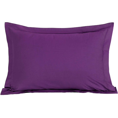 Plain Sof Poly Cotton Blend Oxford Pillowcase Pair Set
