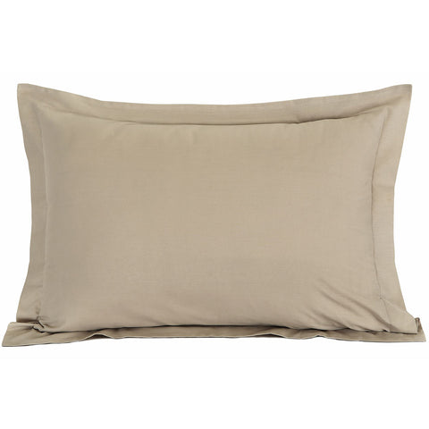 Plain Sof Poly Cotton Blend Oxford Pillowcase Pair Set