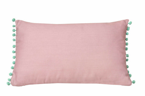 Ikat Pink Embellished Boudoir Filled Cushion
