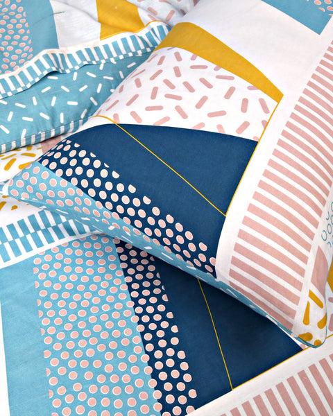 Miami Geometric Quilted Bedspread