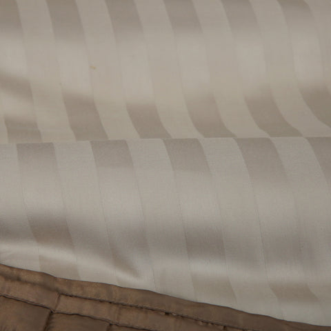 Portia -230-TC - Luxury Egyptian Stripe Sateen Duvet Cover Set