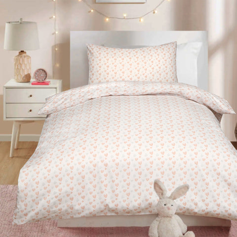 Love White Toddlers Duvet Cover Set