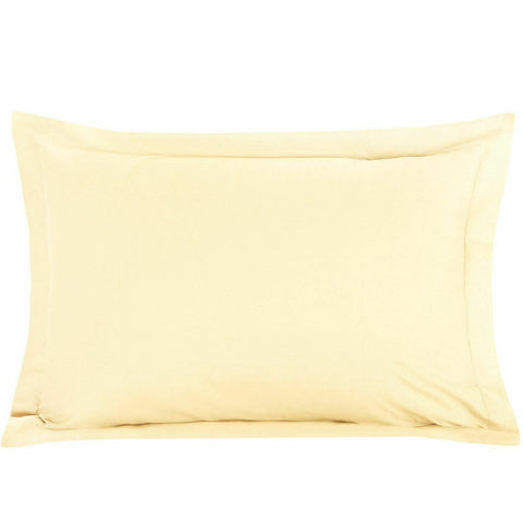 Plain 100% Egyptian Cotton TC200 Oxford Pillowcase Pair