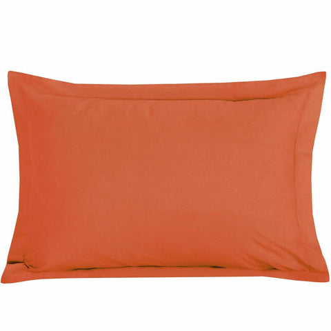 Plain 100% Egyptian Cotton TC200 Oxford Pillowcase Pair