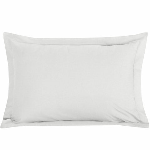 Plain 100% Egyptian Cotton TC200 Oxford Pillowcase Pair