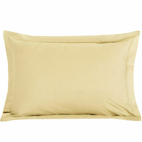 Plain 100% Egyptian Cotton TC200 Oxford Pillowcase Pair