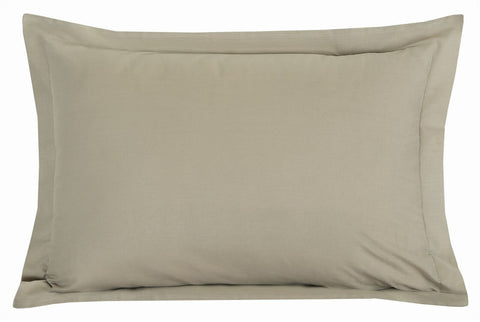 Plain 100% Egyptian Cotton TC200 Oxford Pillowcase Pair