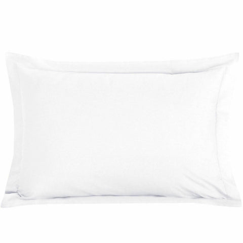 Plain 100% Egyptian Cotton TC200 Oxford Pillowcase Pair