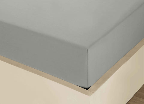 Percale TC-200 Plain Deep Fitted Sheet