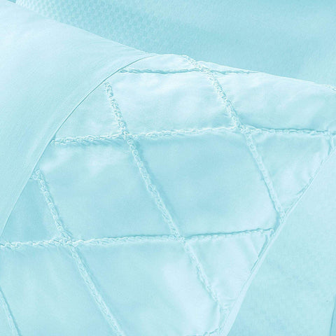 Jacob Blue Pintuck TC144 Duvet Cover Set