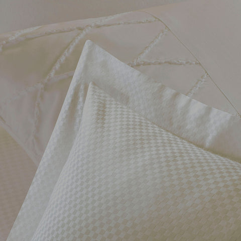 Jacob Taupe Pintuck TC144 Duvet Cover Set