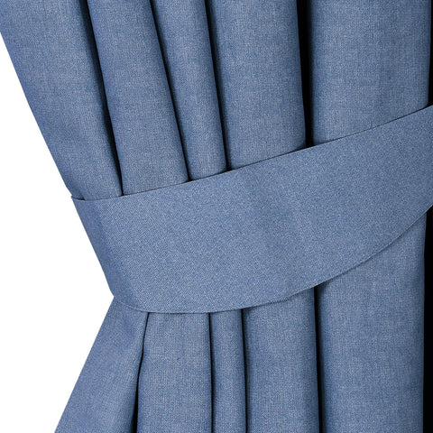 Textured Eyelet Curtains Set
