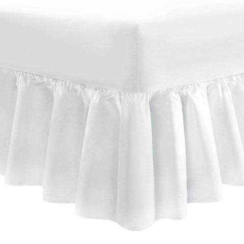 Egyptian Cotton Percale Deep Fitted Valance - 200 TC