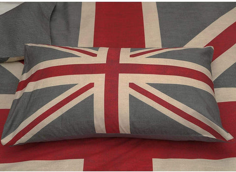 Union Jack Grey Duvet Cover Set