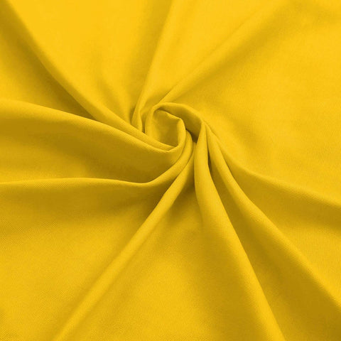 Plain Dyed Half Panama 100% Cotton Fabric Yellow by Meter – 236 cm Wide