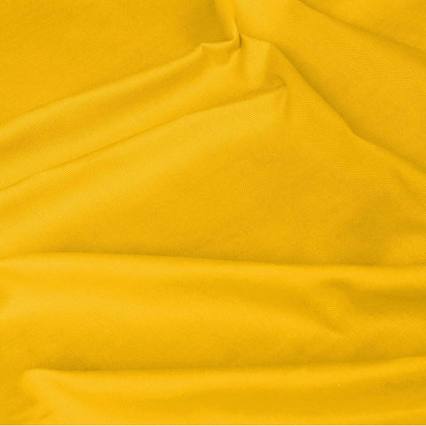 Plain Dyed Half Panama 100% Cotton Fabric Yellow by Meter – 236 cm Wide