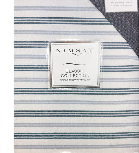 Luxury Woven Stripe Pattern 27 Duvet Cover Set