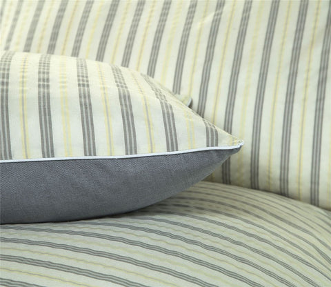Luxury Woven Stripe Pattern 20 Duvet Cover Set