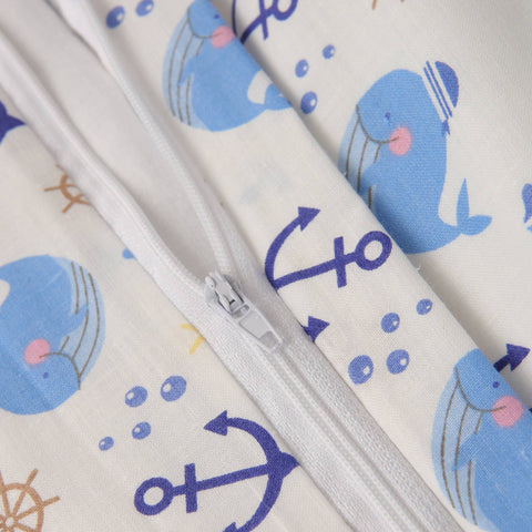 Fish Mulitcoloured Cotton Blend Toddler Duvet Set (T03)