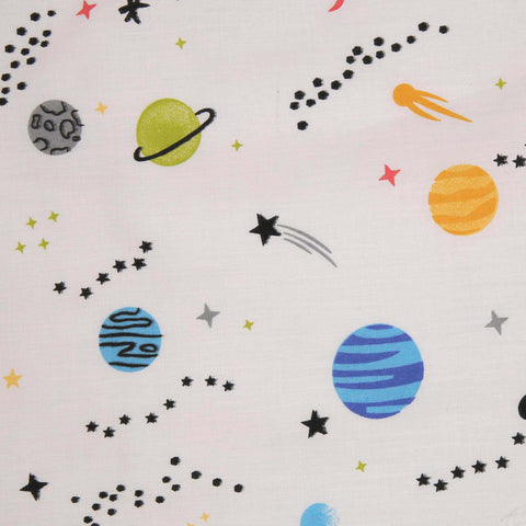 Galaxy Mulitcoloured Cotton Blend Toddler Duvet Set (T05)