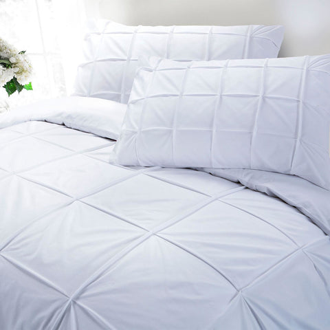 Cartier Pintuck Luxury Egyptian Cotton Duvet Cover Set