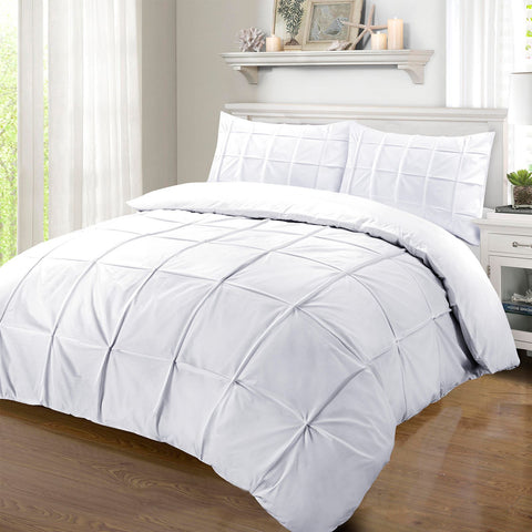 Cartier Pintuck Luxury Egyptian Cotton Duvet Cover Set