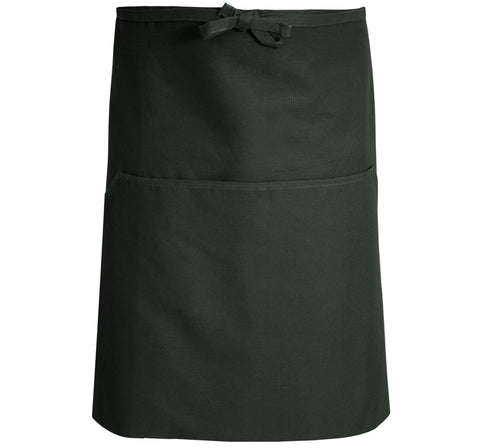 Plain 100% Cotton - 2 Pack - Bistro Apron - Black