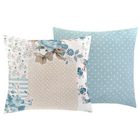 Rose Floral Blue Housewife Pillowcase Pair