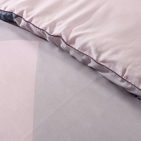 Geo Geometric Triangle Origami Duvet Cover Modern Bedding Linens Set
