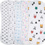Baby 5 Pack Soft Jersey Padded Burp Cloths