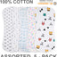 Baby 5 Pack Soft Jersey Padded Burp Cloths