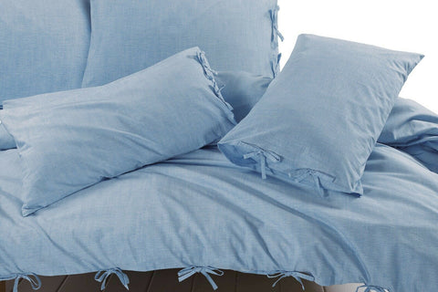 Jake Blue Luxury Bowknot Duvet Cover Set