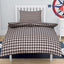 Bryce Grey Checked Toddlers Duvet Cover Set