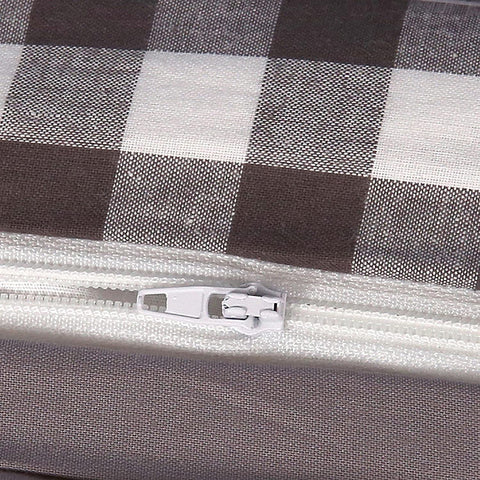 Bryce Grey Checked Toddlers Duvet Cover Set