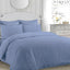 Jasmine Denim TC142 Non Iron Seersucker Duvet Cover Set