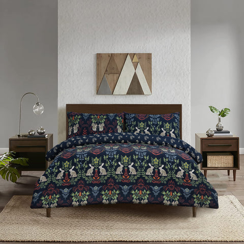 Grantham Floral Cotton Blend Duvet Cover Set