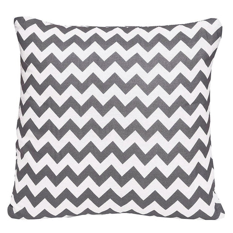 Grey Zigzag Cushion 45 x 45 cm