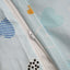 Hearts Blue Toddlers Duvet Cover Set
