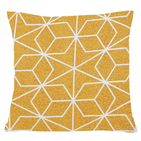 Hexagons Geometric Reversible Cushion