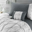 Jones Confection Embellished Pintuck Slate Dove Duvet Cover Set