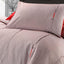 Lambert Embellished Embroidered Stitch Pleat Fil-a-fil Weave Duvet Cover Set