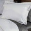 Dobby Weave White Egyptian Cotton Satin Check Oxford Pillowcase Set